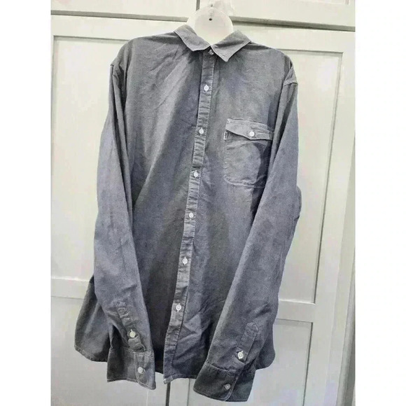 Levi’s Modern Fit Shirt Mens Size XXL Light Blue Button Up Long Sleeve - Picture 1 of 6